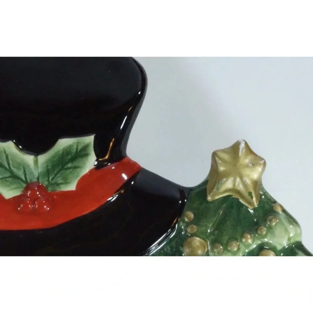 Harry and David Christmas Holiday Snowman Platter